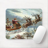 父のクリスマスおよび彼のトナカイ マウスパッド (マウス)