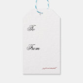 父のクリスマスのステッカー ギフトタグ (裏面)