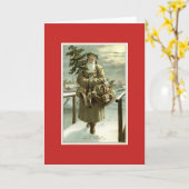 父のクリスマスの神の7月のクリスマスカード カード (黄色い花)