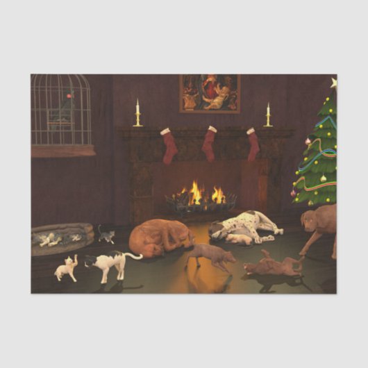 父のクリスマスを待っている 薄葉紙 (正面)