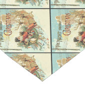 父のクリスマスヴィンテージサンタテーブルランナー ロングテーブルランナー (コーナー)