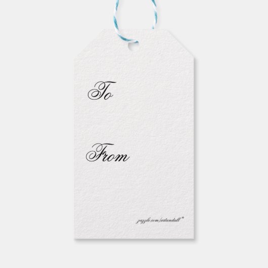 父のクリスマス ギフトタグ (裏面)