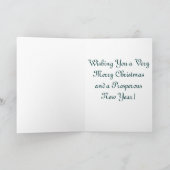 父のクリスマス シーズンカード (内部)