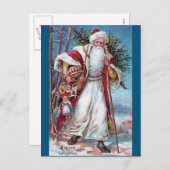 父のクリスマス シーズンポストカード (正面/裏面)