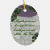 父のクリスマス セラミックオーナメント (裏面)