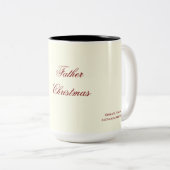 父のクリスマス ツートーンマグカップ (正面右)