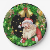 父のクリスマス：フェスティバルのアイコン ペーパープレート (正面)