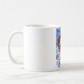 父のクリスマス、ヴィンテージのロシア人場面 コーヒーマグカップ (左)