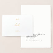 父のシンプルモダン 実在|金箔最高のパパ 箔カード (ディスプレー)