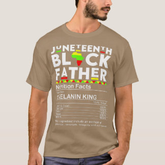 父のジュンティーン黒い父親の栄養事実 Tシャツ