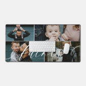 父のスクリプト | Happy Faters Day 4 Photo Collage デスクマット (キーボード&マウス)