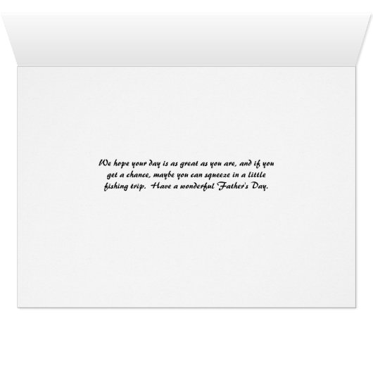 父のスポーツ用のデイカード魚釣り (内部横(下))