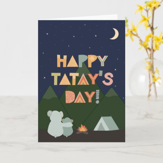 父のタデイ・カード カード (黄色い花)