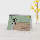 父のテニスパパのデイカード カード (黄色い花)