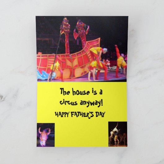 父のデイカードにおもしろいを持っている カード (内部)