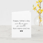 父のデイカードベビーの子供かバンプ。 カード (黄色い花)