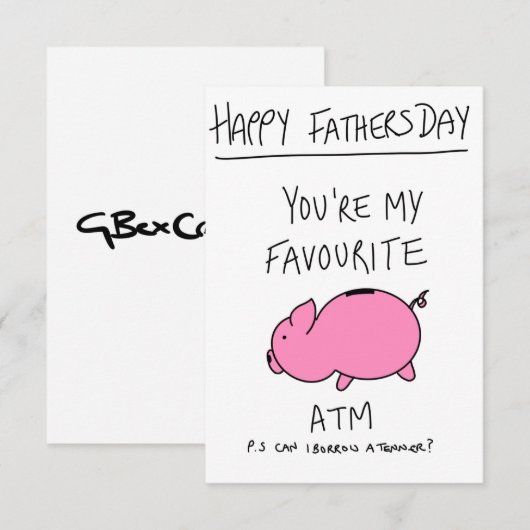 父のデイカード 出欠カード (正面/裏面)