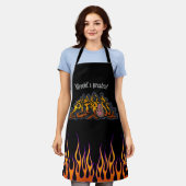 父のデイピットボスオールオーバープリントエプロン エプロン (着用した状態)