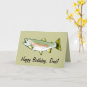 父のハッピーバースデー：レインボーマス カード (黄色い花)