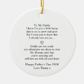 父のバンプーからの手紙 セラミックオーナメント (正面)