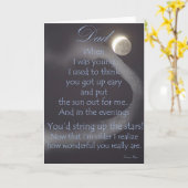 父のパパのためのカード カード (黄色い花)