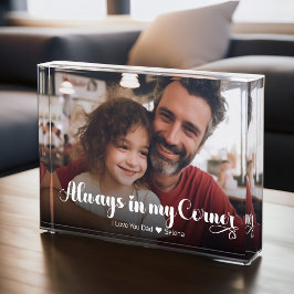 父のパパは常に私の隅の水平 フォトブロック