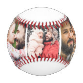 父のパーソナライズされたパパ写真 野球ボール (正面)