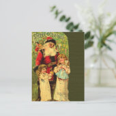 父のビクトリアンクリスマスはがき シーズンポストカード (スタンド正面)