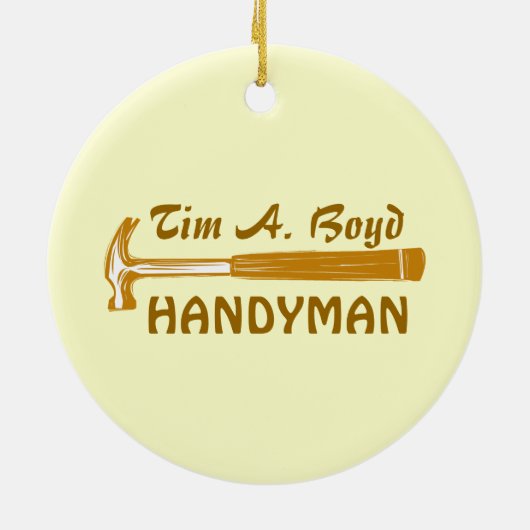 父のビジネスの感謝 セラミックオーナメント (裏面)