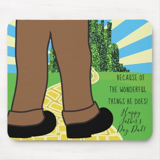 父のマウスパッドは素晴らしいことだからだ マウスパッド (正面)