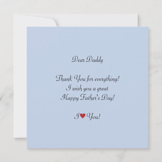 父のモダン日の挨拶 (裏面)