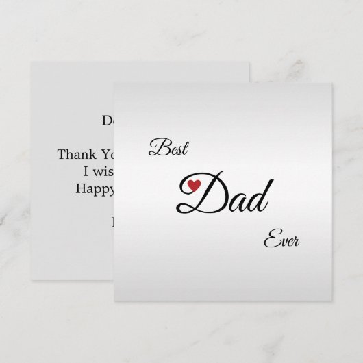 父のモダン日の挨拶 (正面/裏面)