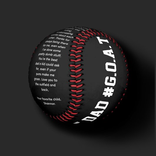 父のモダン日の野球パパヤギ黒 野球ボール