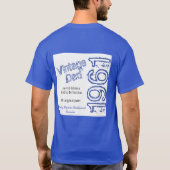 父のヴィンテージ限定版ブルーTシャツ Tシャツ (裏面)
