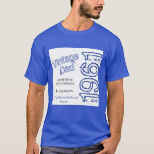 父のヴィンテージ限定版ブルーTシャツ Tシャツ
