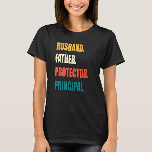 父の保護者の校長 Tシャツ (正面)