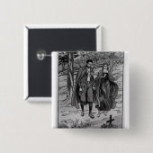 父の側のColomba及び彼女の兄弟 缶バッジ (正面&裏面)