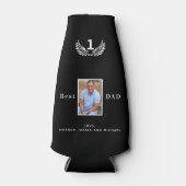 父の写真白黒名 ボトルクーラー (正面)