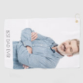 父の写真 ゴルフタオル (横)