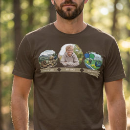父の写真 ハイキングパパ ピックルボールパパ Tシャツ