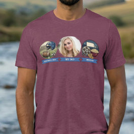 父の写真 フットボール好きな父 映画好きな父 トライブレンドＴシャツ
