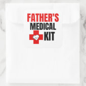 父の医療用具 スクエアシール (バッグ)