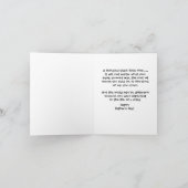 父の名刺を愛して握り締めた両手 カード (内部)