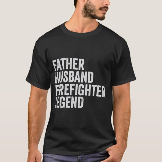 父の夫の消防士の伝説トランプ選挙 Tシャツ (正面)