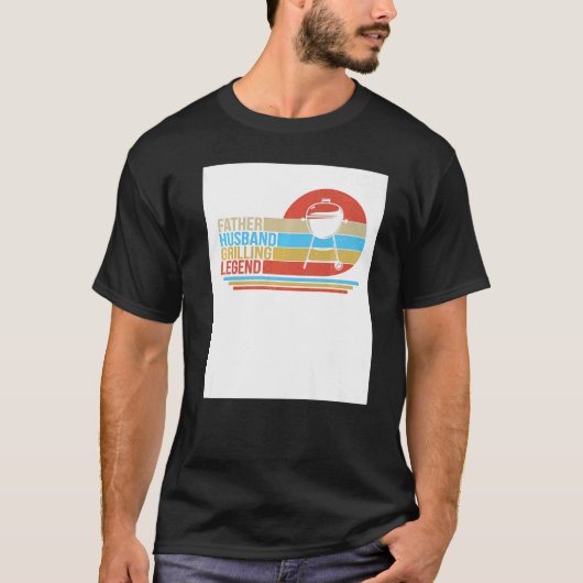 父の夫グリル伝説ステーキグリルパーティーG Tシャツ (正面)