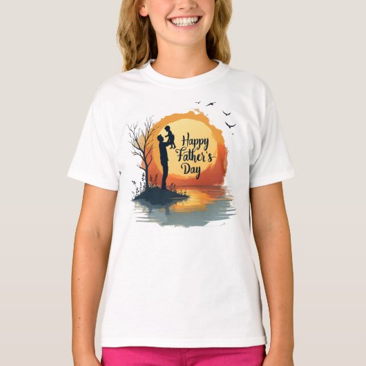 父の姿伝説的な日から1日目 Tシャツ (正面)
