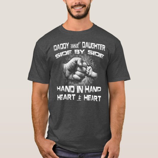 父の娘が父の日のかわいい家族をバンプ Tシャツ (正面)