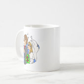 父の娘が通路結婚の行進に コーヒーマグカップ (正面左)