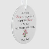 父の娘のオーナメントと写真 オーナメント (正面)