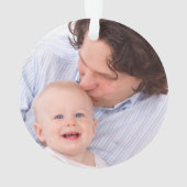 父の娘のオーナメントと写真 オーナメント (裏面)